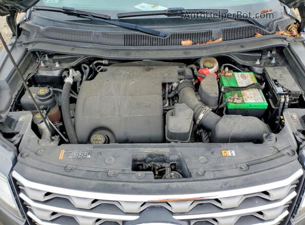 1FM5K8D89HGC16443 2017 FORD EXPLORER Серый Вид подкапотного пространства