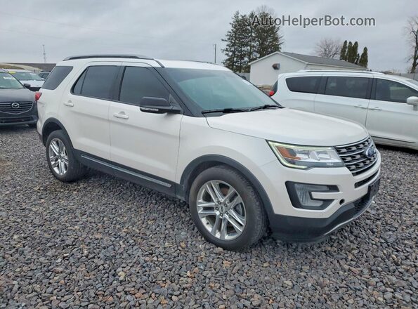 1FM5K8D89HGC45800 2017 FORD EXPLORER White Передня права чверть