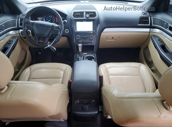 1FM5K8D89HGC45800 2017 FORD EXPLORER White Вид панелі приладів