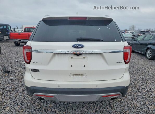 1FM5K8D89HGC45800 2017 FORD EXPLORER White Вид ззаду