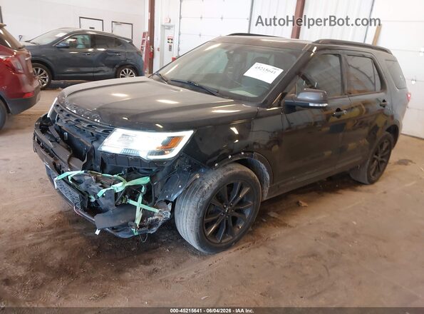 1FM5K8D89HGC49362 2017 FORD EXPLORER Black Przód lewy