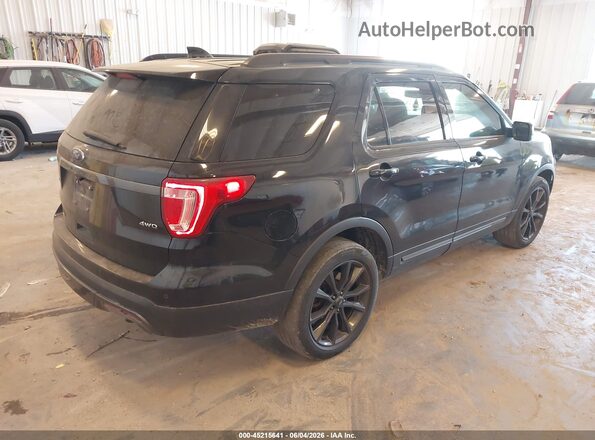 1FM5K8D89HGC49362 2017 FORD EXPLORER Black Tył prawy