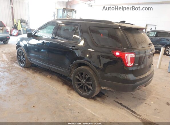 1FM5K8D89HGC49362 2017 FORD EXPLORER Black Tył lewy