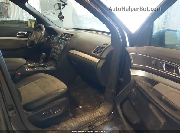 1FM5K8D89HGC49362 2017 FORD EXPLORER Black Widok wnętrza z przodu