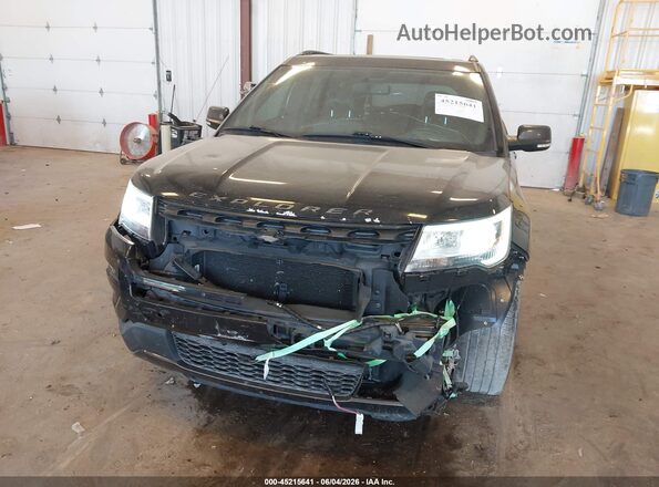 1FM5K8D89HGC49362 2017 FORD EXPLORER Black Widok z przodu