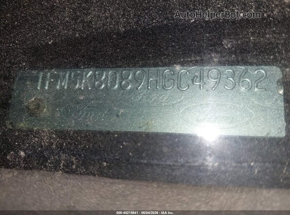 1FM5K8D89HGC49362 2017 FORD EXPLORER Black Widok komory silnika