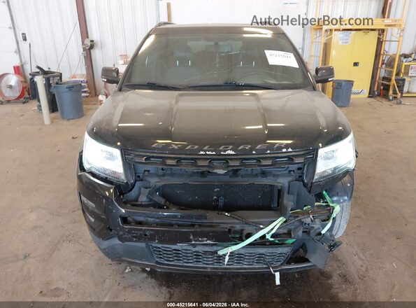 1FM5K8D89HGC49362 2017 FORD EXPLORER Black Widok zestawu wskaźników