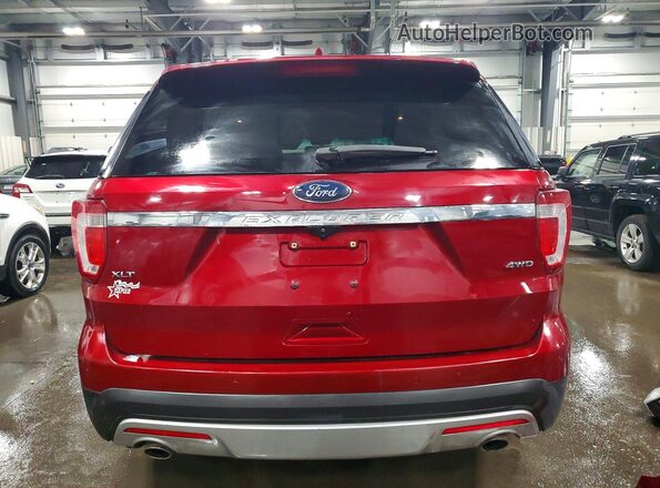 1FM5K8D89HGC60927 2017 FORD EXPLORER Темно-бордовый Вид сзади