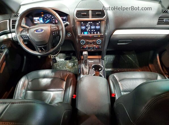 1FM5K8D89HGC60927 2017 FORD EXPLORER Темно-бордовый Вид панели приборов