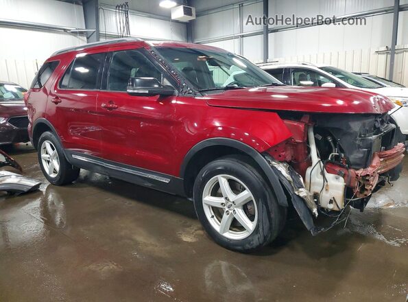 1FM5K8D89HGC60927 2017 FORD EXPLORER Темно-бордовый Передняя правая четверть