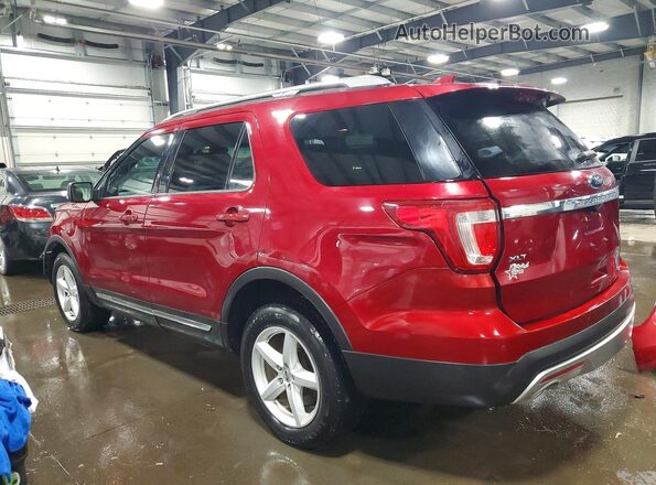 1FM5K8D89HGC60927 2017 FORD EXPLORER Темно-бордовый Задняя левая четверть