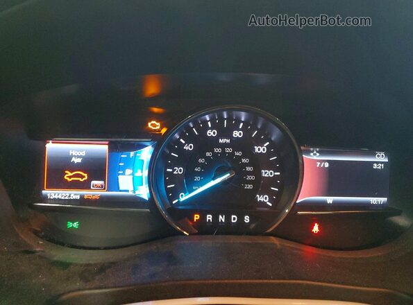 1FM5K8D89HGC60927 2017 FORD EXPLORER Темно-бордовый Вид щитка приборов