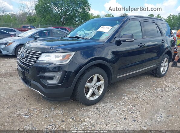 1FM5K8D89HGD83966 2017 FORD EXPLORER Black Առջևի ձախ երեք քառորդ տեսարան