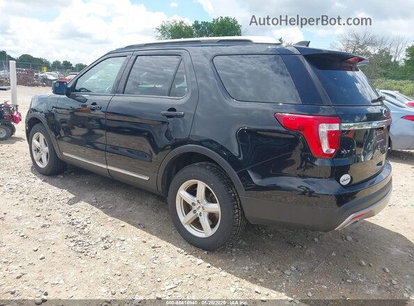 1FM5K8D89HGD83966 2017 FORD EXPLORER Black Հետևի ձախ