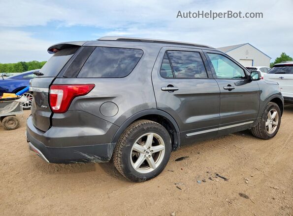 1FM5K8D89HGD84308 2017 FORD EXPLORER Gray Հետևի աջ