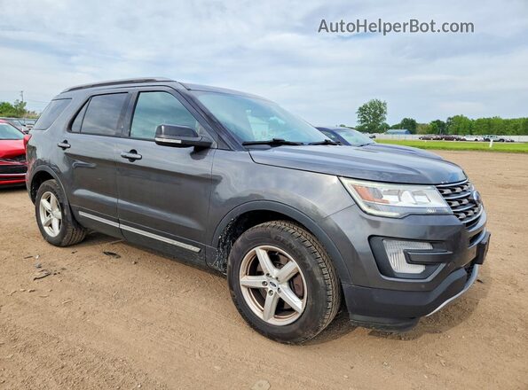 1FM5K8D89HGD84308 2017 FORD EXPLORER Gray Առջևի աջ