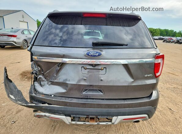 1FM5K8D89HGD84308 2017 FORD EXPLORER Gray Հետևի տեսք