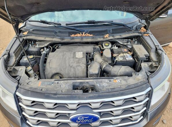 1FM5K8D89HGD84308 2017 FORD EXPLORER Gray Շարժիչի բաժամունքի տեսք
