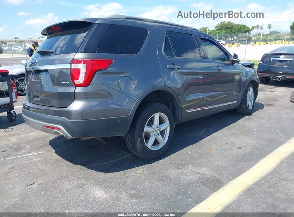 1FM5K8D89HGE18523 2017 FORD EXPLORER Gray Tył prawy
