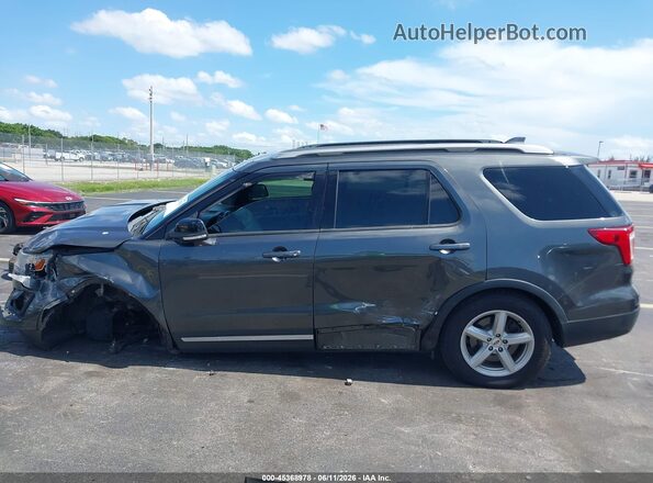 1FM5K8D89HGE18523 2017 FORD EXPLORER Gray Widok wnętrza 360 stopni