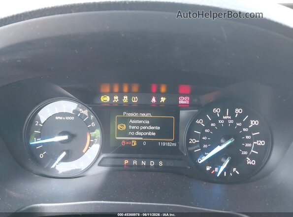 1FM5K8D89HGE18523 2017 FORD EXPLORER Gray Widok tylnych siedzeń
