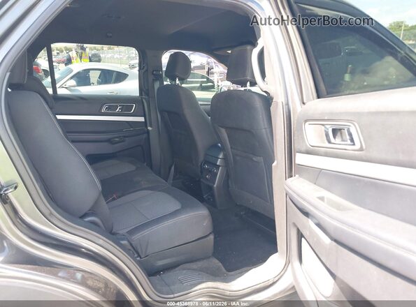1FM5K8D89HGE18523 2017 FORD EXPLORER Gray Widok naklejki z numerem VIN