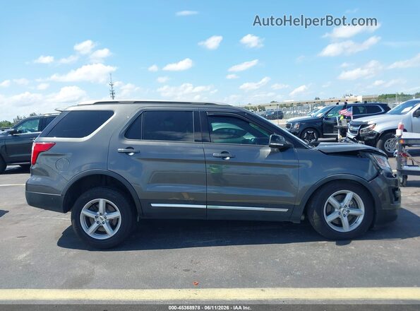 1FM5K8D89HGE18523 2017 FORD EXPLORER Gray Widok wnętrza z tyłu