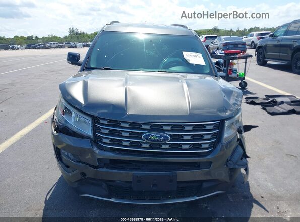 1FM5K8D89HGE18523 2017 FORD EXPLORER Gray Widok zestawu wskaźników