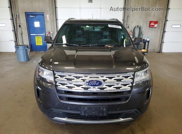1FM5K8D89KGA32546 2019 FORD EXPLORER Gray Դիմացի տեսք