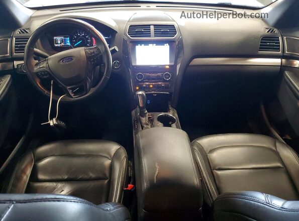 1FM5K8D89KGA32546 2019 FORD EXPLORER Gray Առջևի վահանակի տեսք