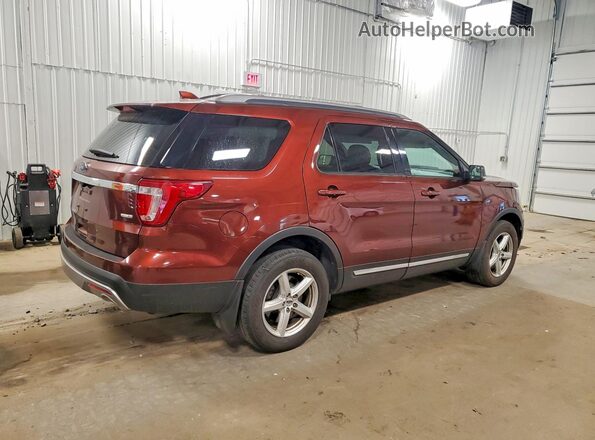 1FM5K8D8XGGC40894 2016 FORD EXPLORER Maroon Rear right