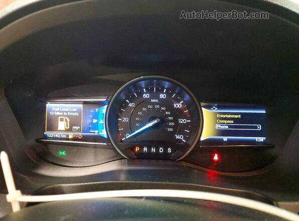 1FM5K8D8XGGC40894 2016 FORD EXPLORER Maroon Instrument cluster view