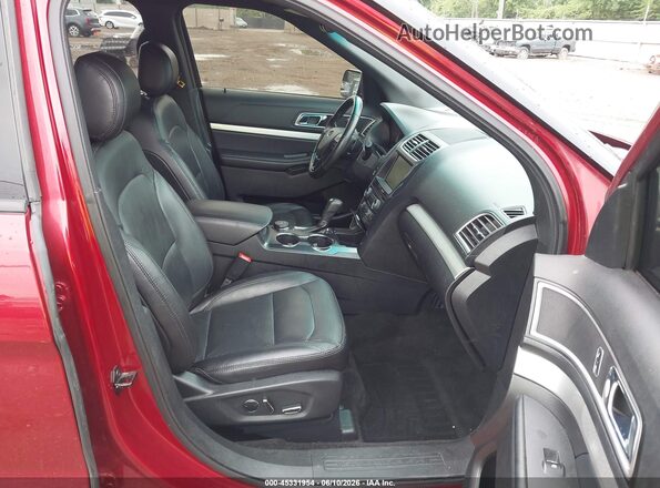 1FM5K8D8XGGD25279 2016 FORD EXPLORER Red წინა სალონის ხედი