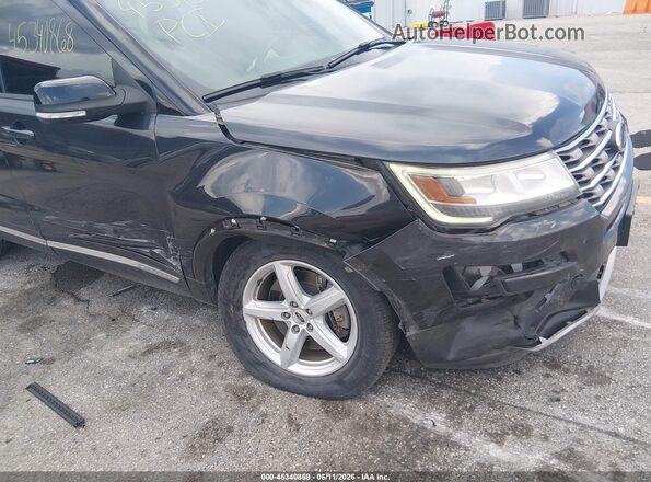 1FM5K8D8XHGC13311 2017 FORD EXPLORER Black წინა ხედი