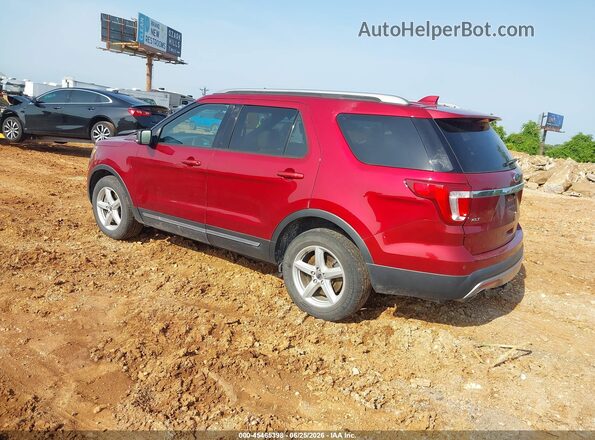 1FM5K8D8XHGC79549 2017 FORD EXPLORER Красный Задняя левая четверть