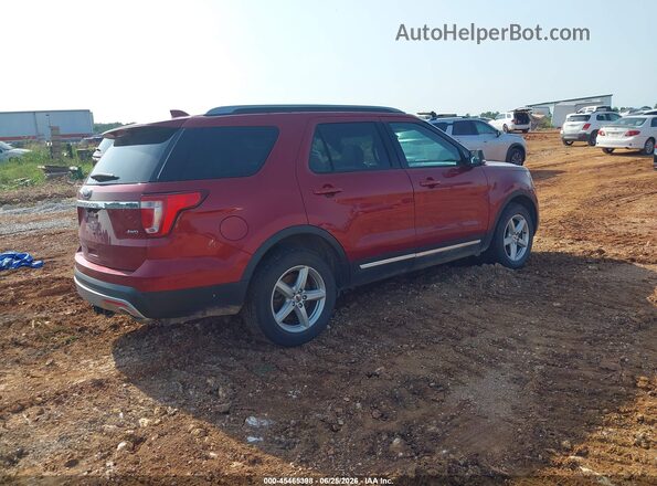 1FM5K8D8XHGC79549 2017 FORD EXPLORER Красный Задняя правая четверть