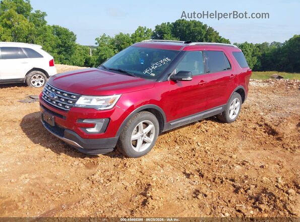 1FM5K8D8XHGC79549 2017 FORD EXPLORER Красный Передняя левая четверть