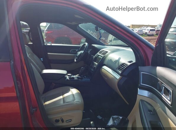 1FM5K8D8XHGC79549 2017 FORD EXPLORER Красный Вид салона спереди