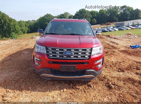 1FM5K8D8XHGC79549 2017 FORD EXPLORER Красный Вид щитка приборов
