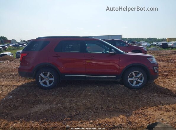 1FM5K8D8XHGC79549 2017 FORD EXPLORER Красный Вид задней части салона