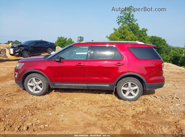 1FM5K8D8XHGC79549 2017 FORD EXPLORER Красный Панорамный вид салона 360°