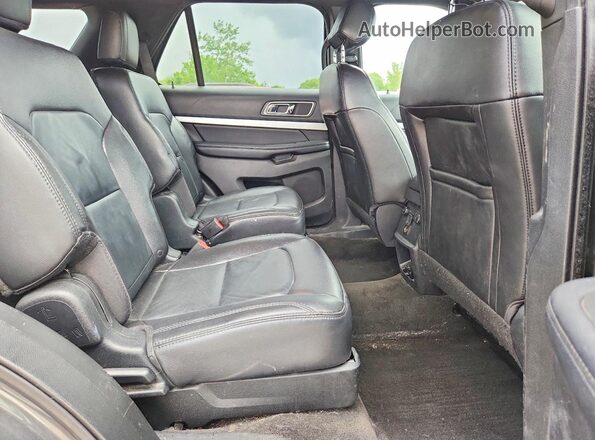 1FM5K8D8XHGD47056 2017 FORD EXPLORER Charcoal Rear interior view