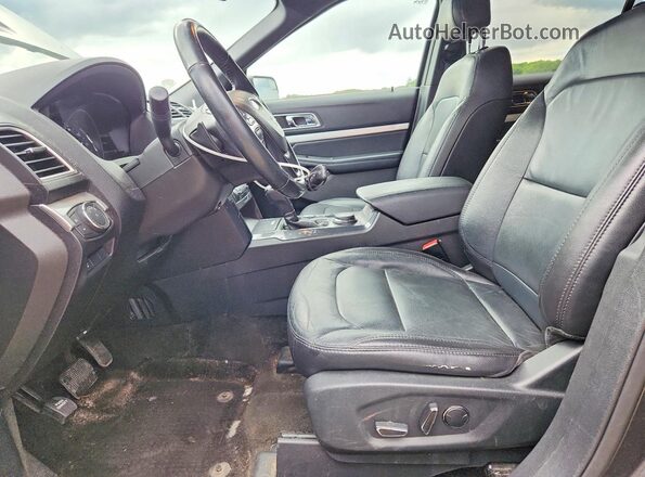 1FM5K8D8XHGD47056 2017 FORD EXPLORER Charcoal Front interior view
