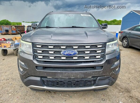 1FM5K8D8XHGD47056 2017 FORD EXPLORER Charcoal Front view