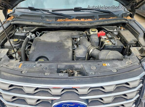 1FM5K8D8XHGD47056 2017 FORD EXPLORER Charcoal Engine compartment view