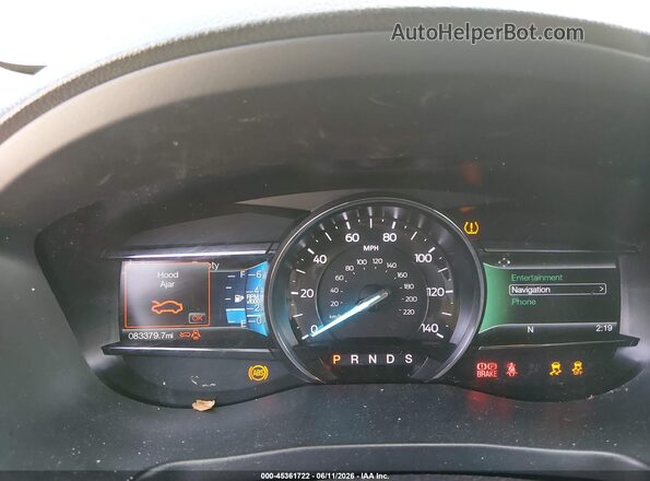 1FM5K8D8XHGD55593 2017 FORD EXPLORER Gray Հետևի նստատեղերի տեսք