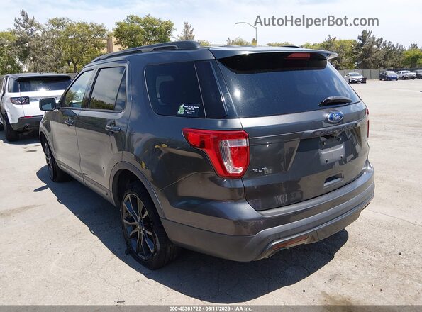 1FM5K8D8XHGD55593 2017 FORD EXPLORER Gray Հետևի ձախ