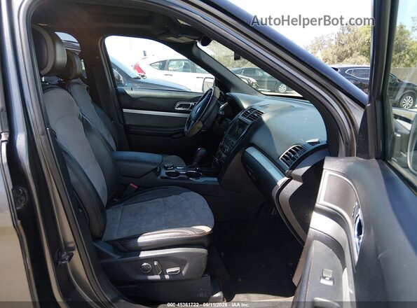 1FM5K8D8XHGD55593 2017 FORD EXPLORER Gray Սալոնի դիմացի տեսք