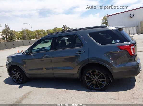 1FM5K8D8XHGD55593 2017 FORD EXPLORER Gray Սալոնի 360 աստիճան տեսք