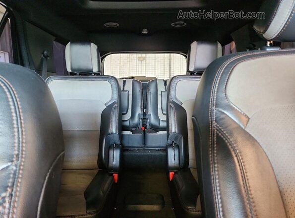 1FM5K8D8XHGE20541 2017 FORD EXPLORER Gray Widok tylnych siedzeń